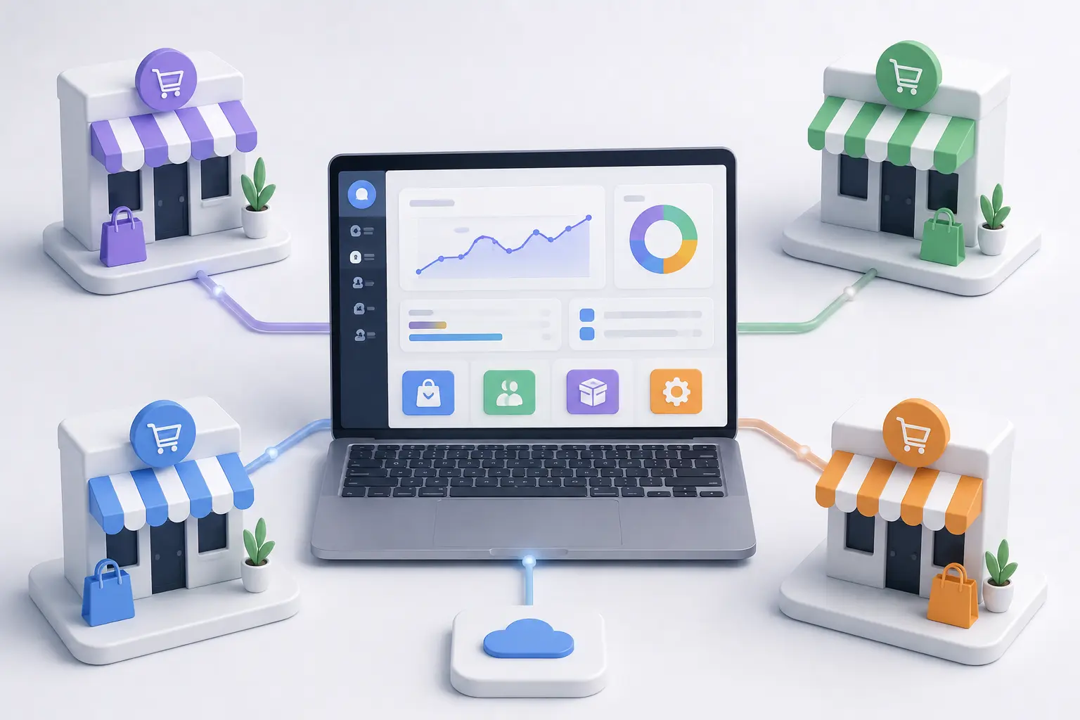 Managing several ecommerce stores from one dashboard